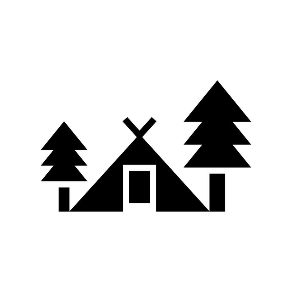 Camping Icon Vector Symbol Design Illustration