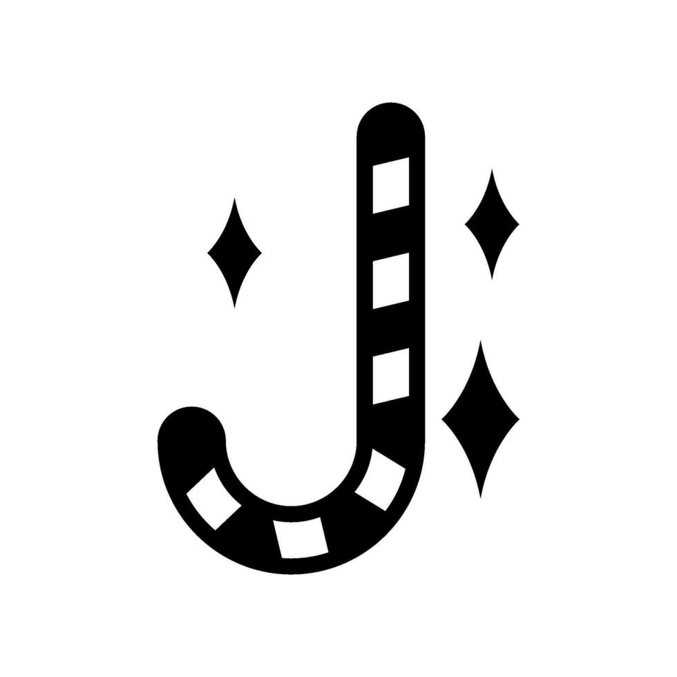 caramelo caña icono vector símbolo diseño ilustración