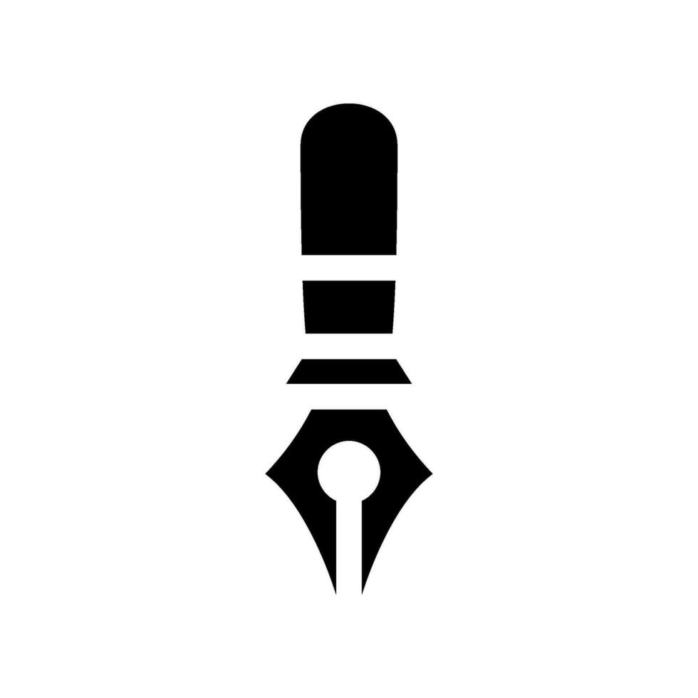 Fountain Pen Icon Vector Symbol Design Illustration