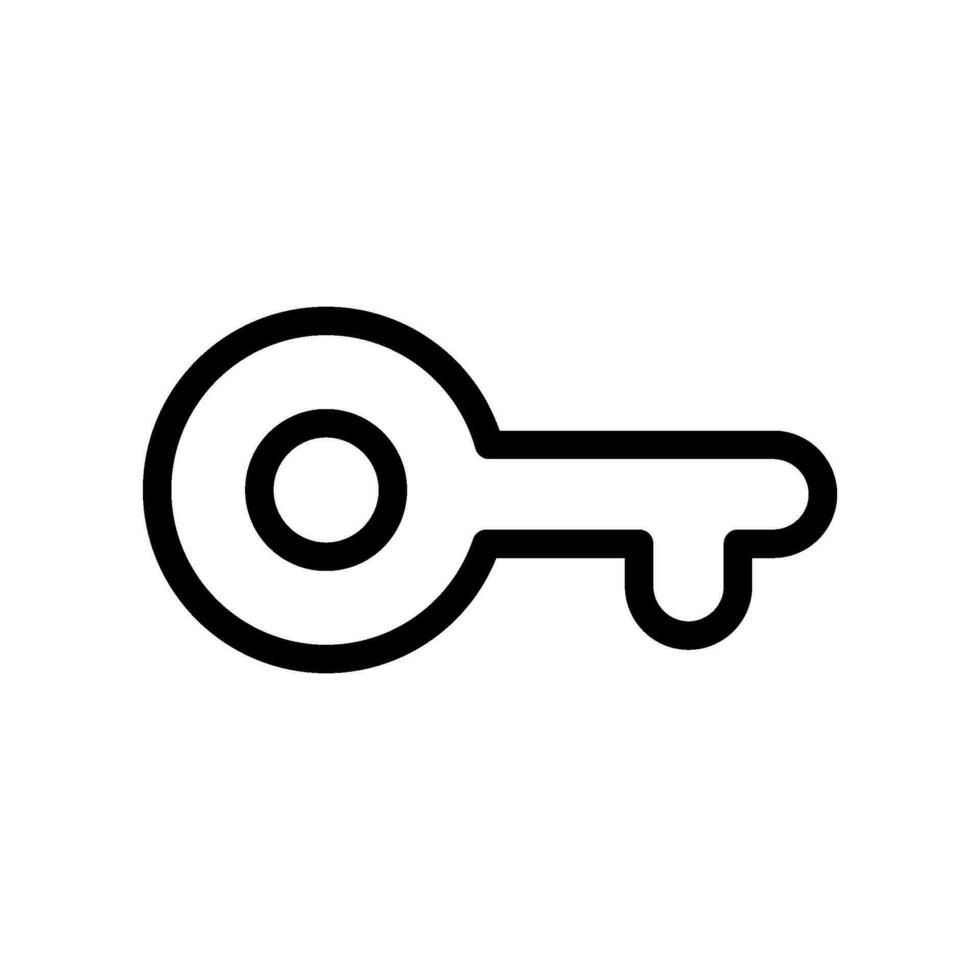 Key Icon Vector Symbol Design Illustration