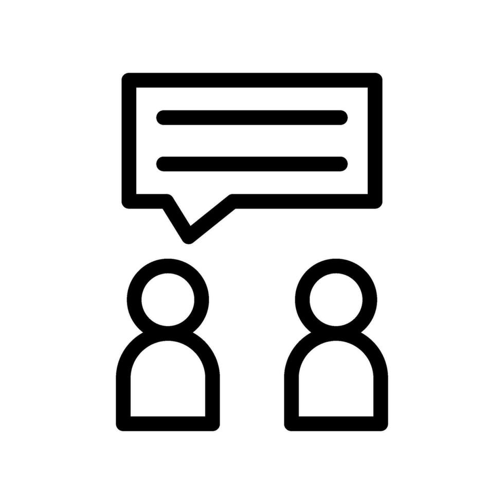 Talk Icon Vector Symbol Design Illustration