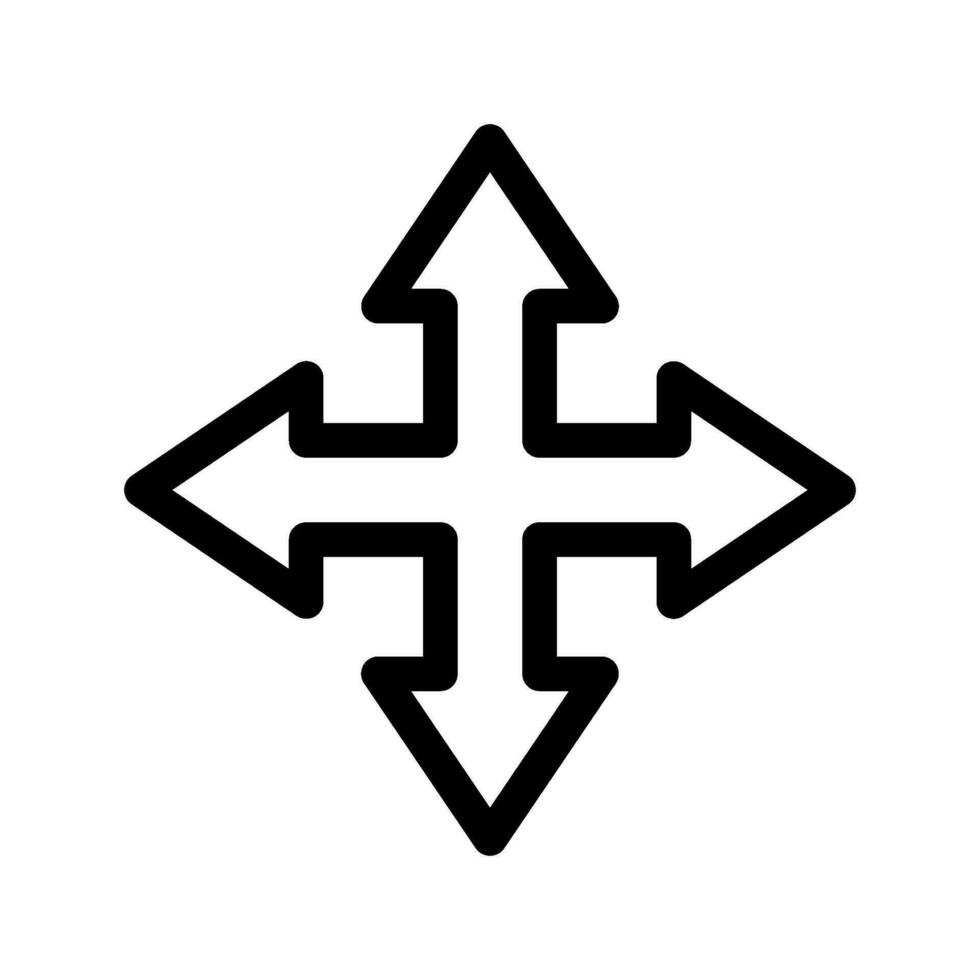 Move Icon Vector Symbol Design Illustration
