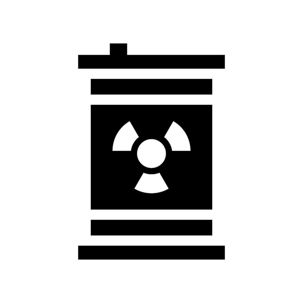 Radioactive Barrel Icon Vector Symbol Design Illustration