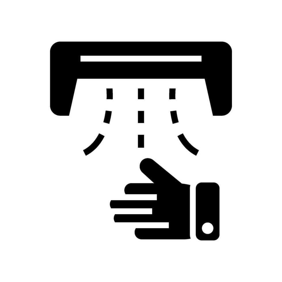 Hand Dryer Icon Vector Symbol Design Illustration