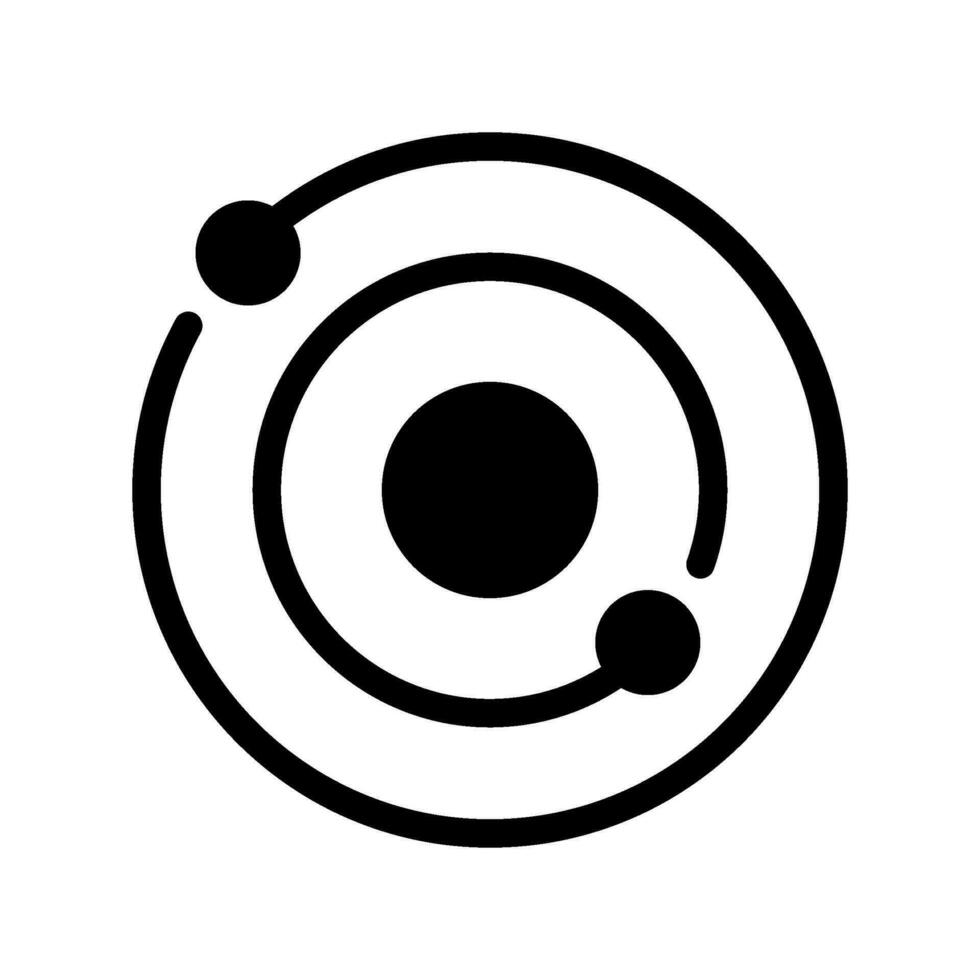 Solar System Icon Vector Symbol Design Illustration