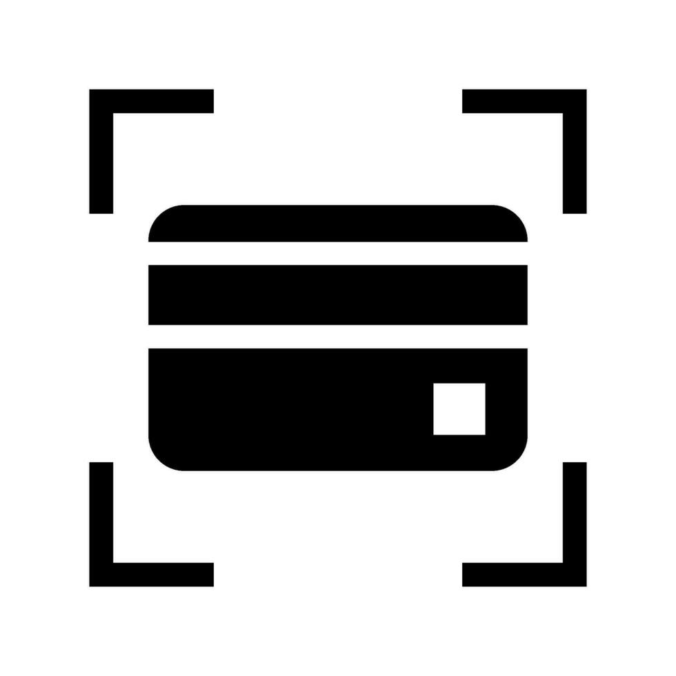 Card Scan Icon Vector Symbol Design Illustration
