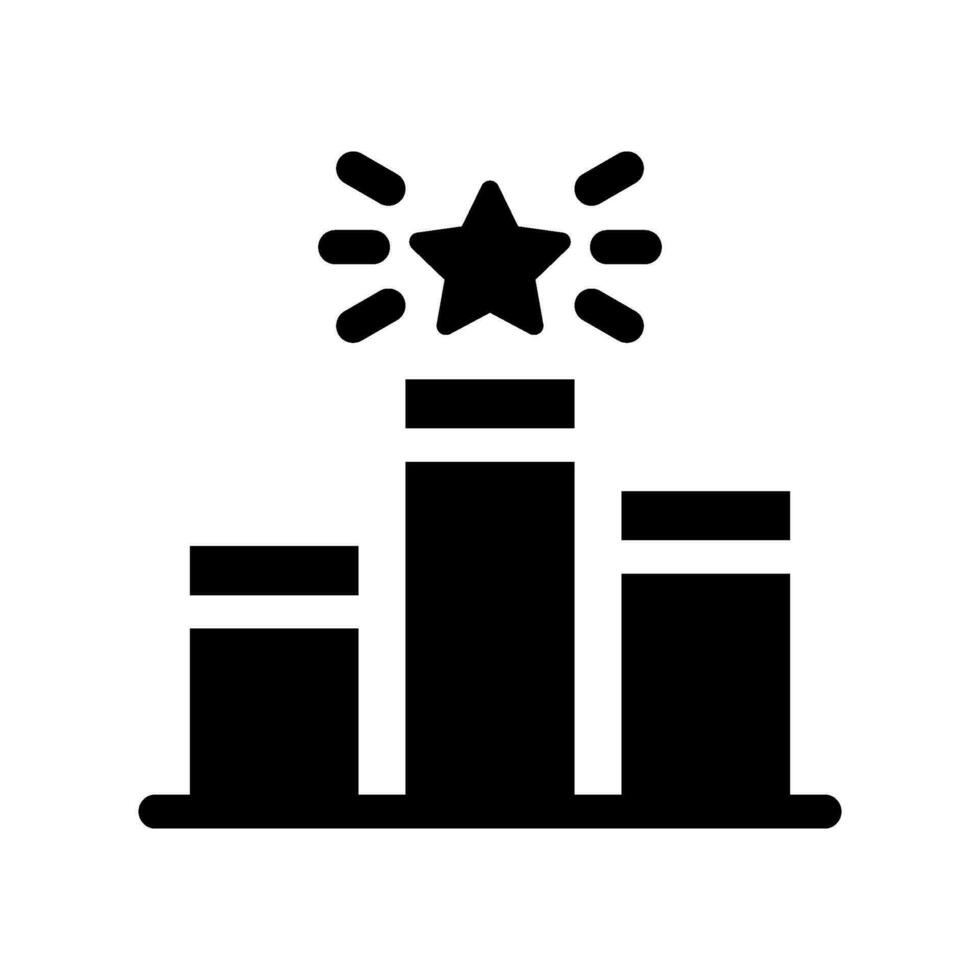 Podium Icon Vector Symbol Design Illustration