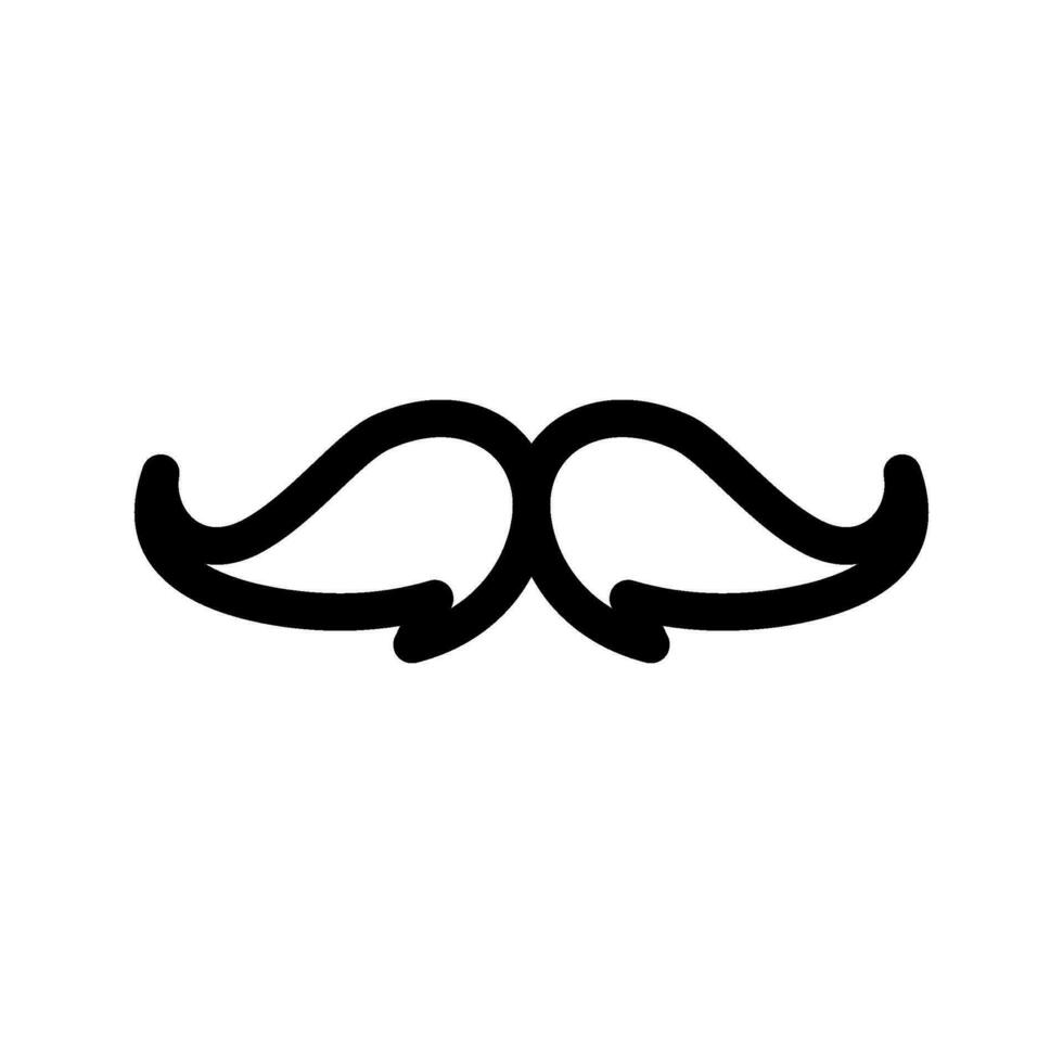 Bigote icono vector símbolo diseño ilustración