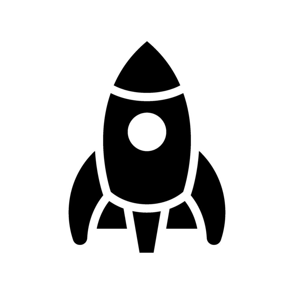 Rocket Icon Vector Symbol Design Illustration