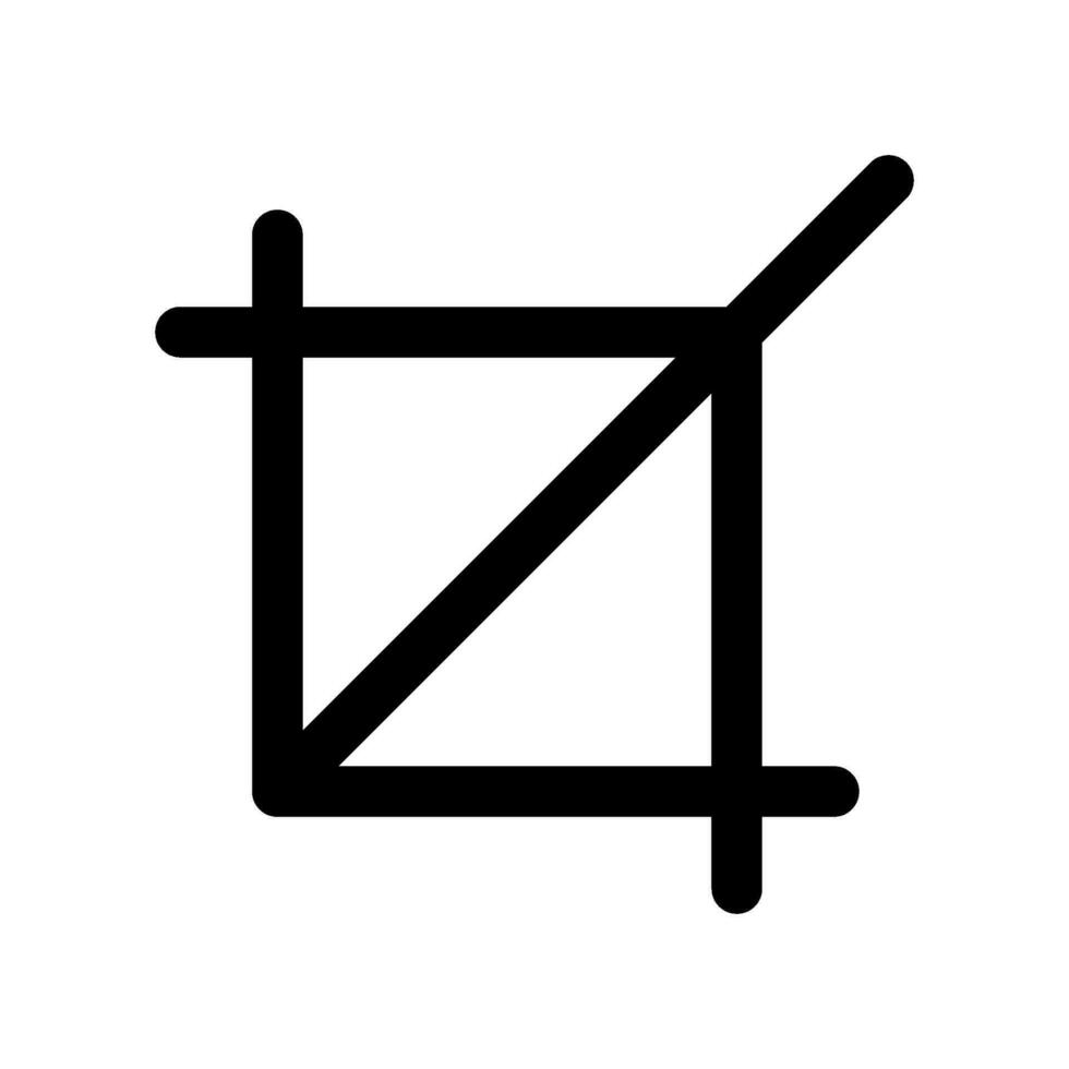 Crop Icon Vector Symbol Design Illustration
