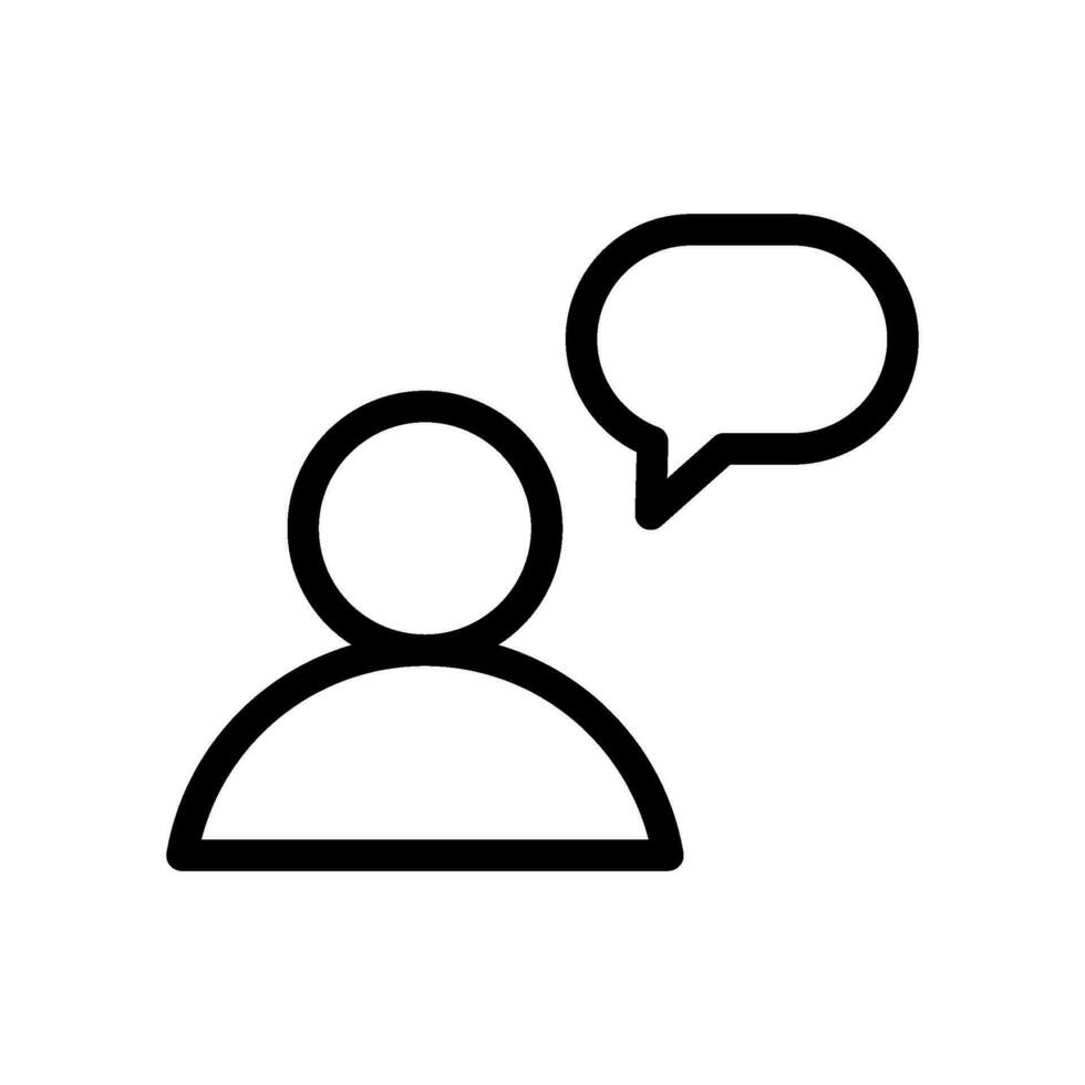 Talk Icon Vector Symbol Design Illustration