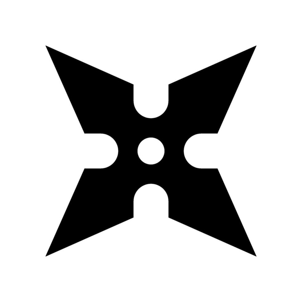 Shuriken Icon Vector Symbol Design Illustration