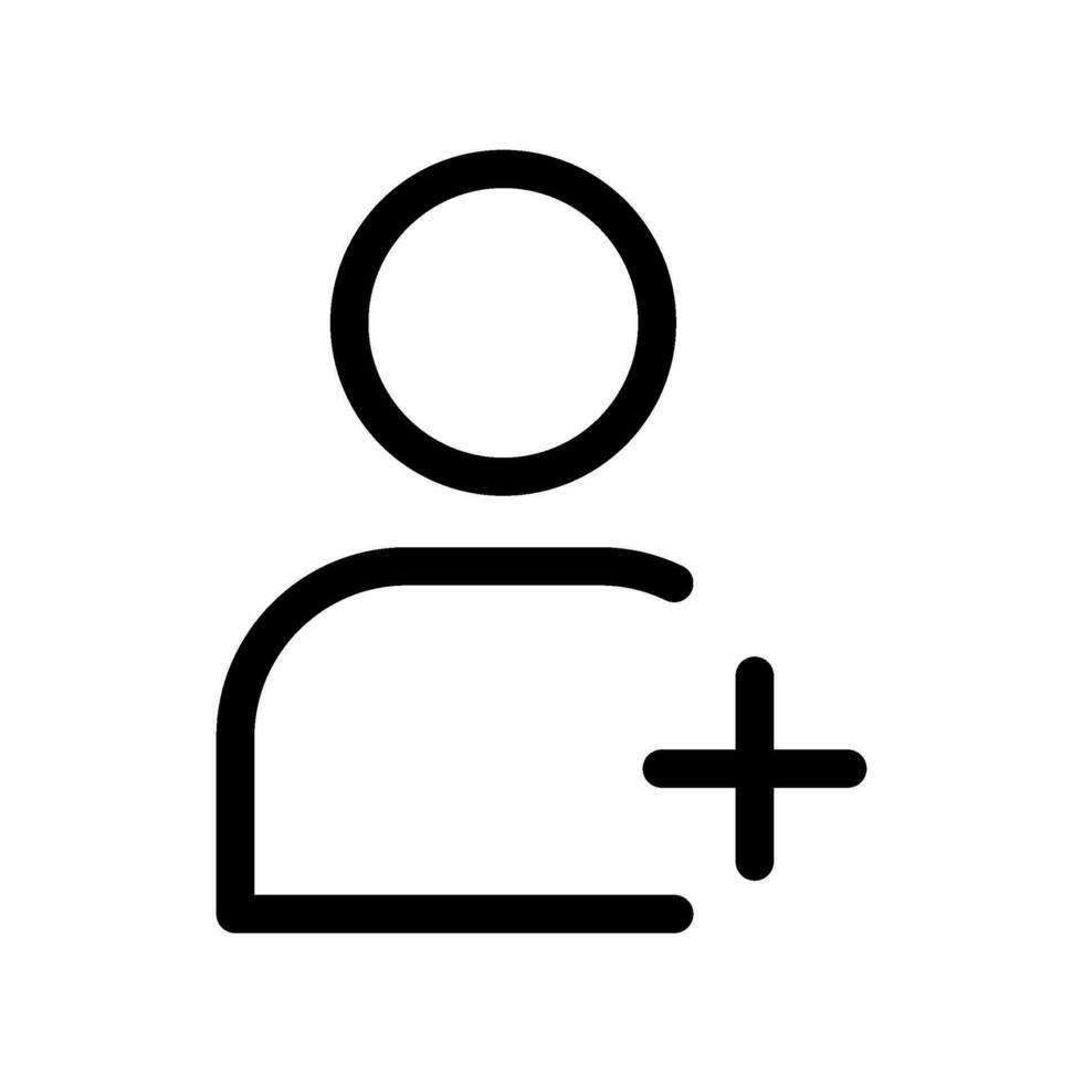 User Add Icon Vector Symbol Design Illustration