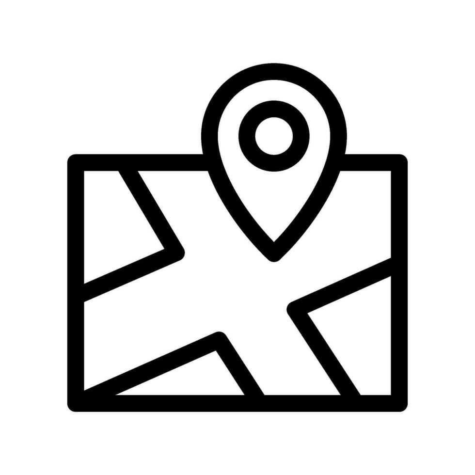 Map Icon Vector Symbol Design Illustration