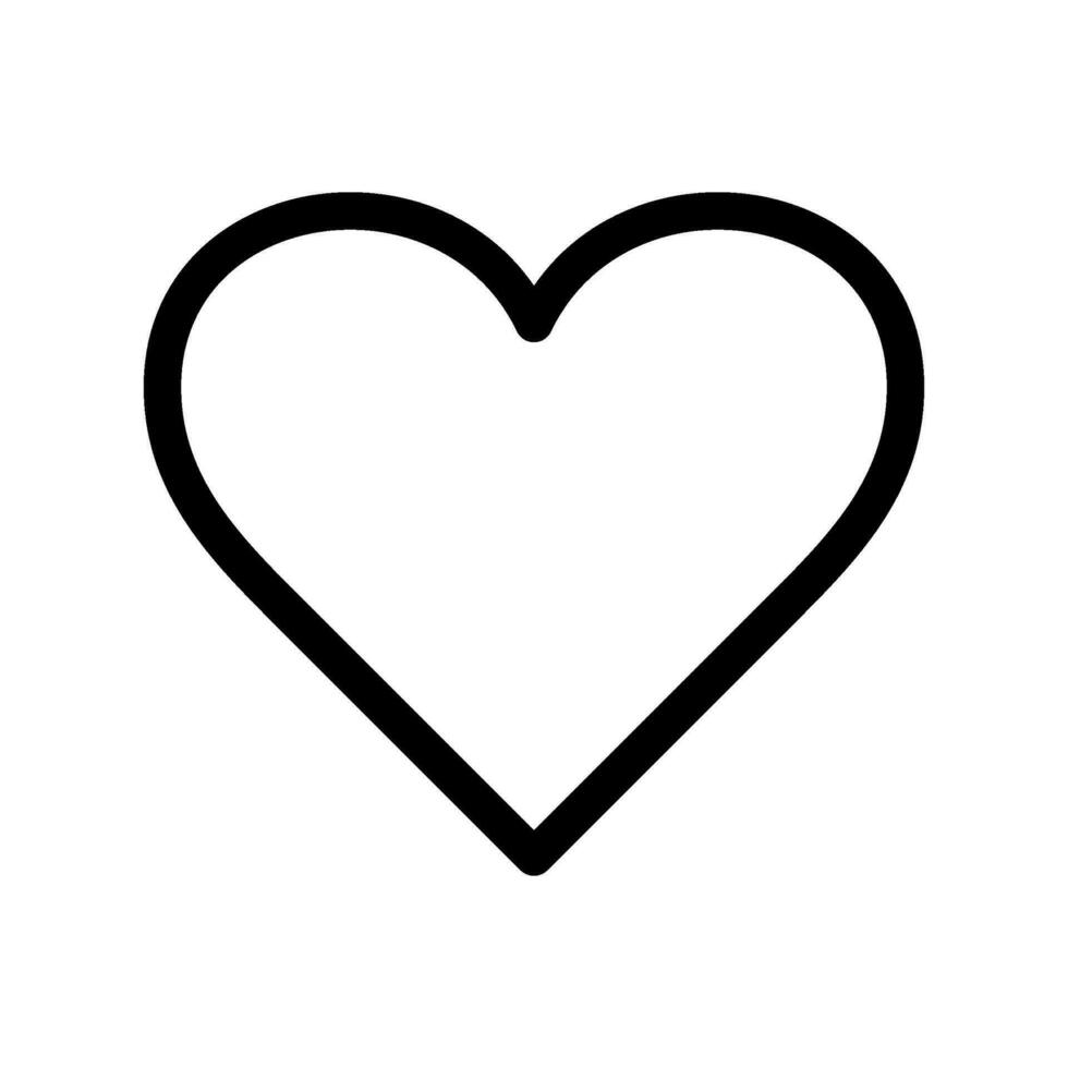 Heart Icon Vector Symbol Design Illustration