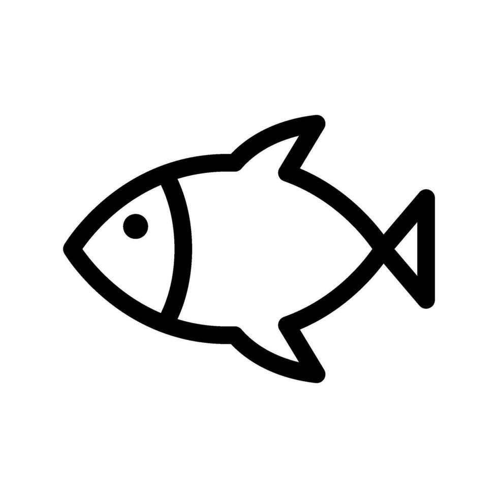 Fish Icon Vector Symbol Design Illustration