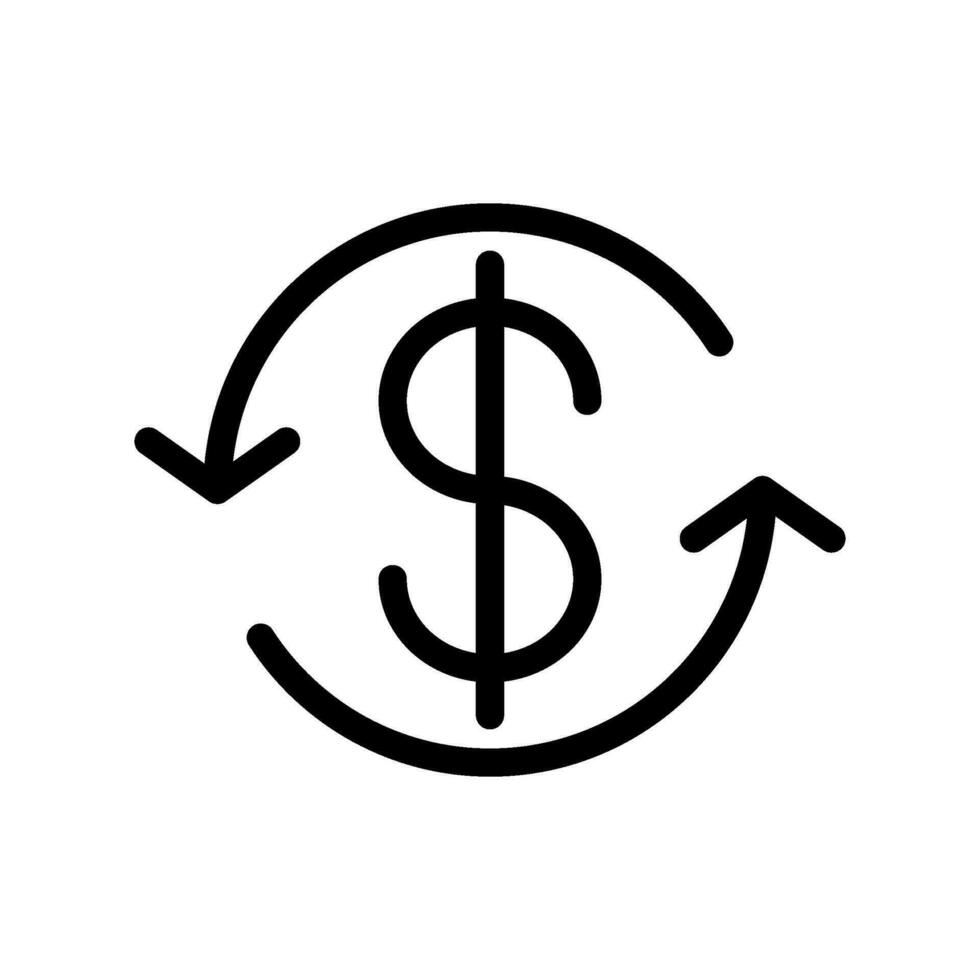 Reload Money Icon Vector Symbol Design Illustration
