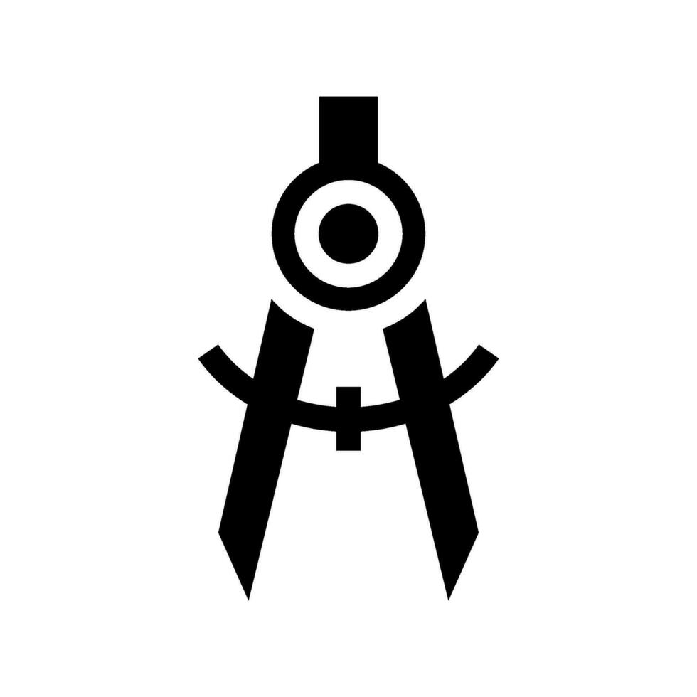 Compass Architecture Icon Vector Symbol Design Illustration