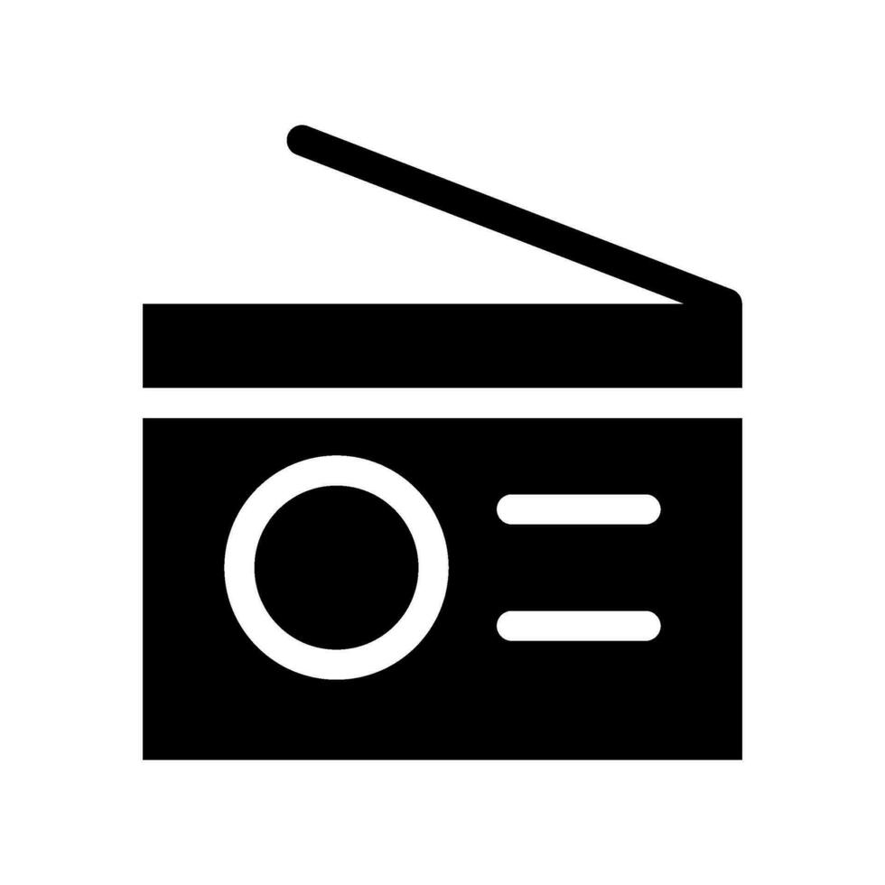 Radio Icon Vector Symbol Design Illustration