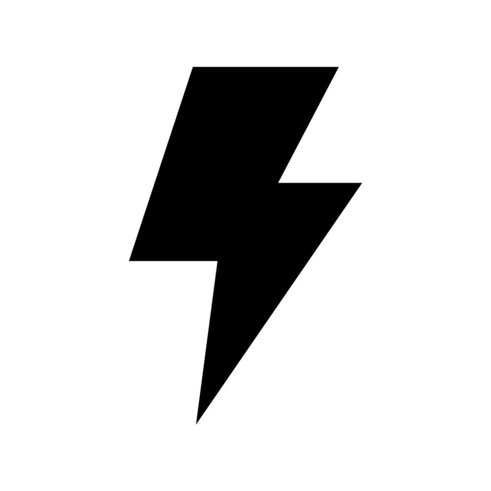 Lightning Icon Vector Symbol Design Illustration