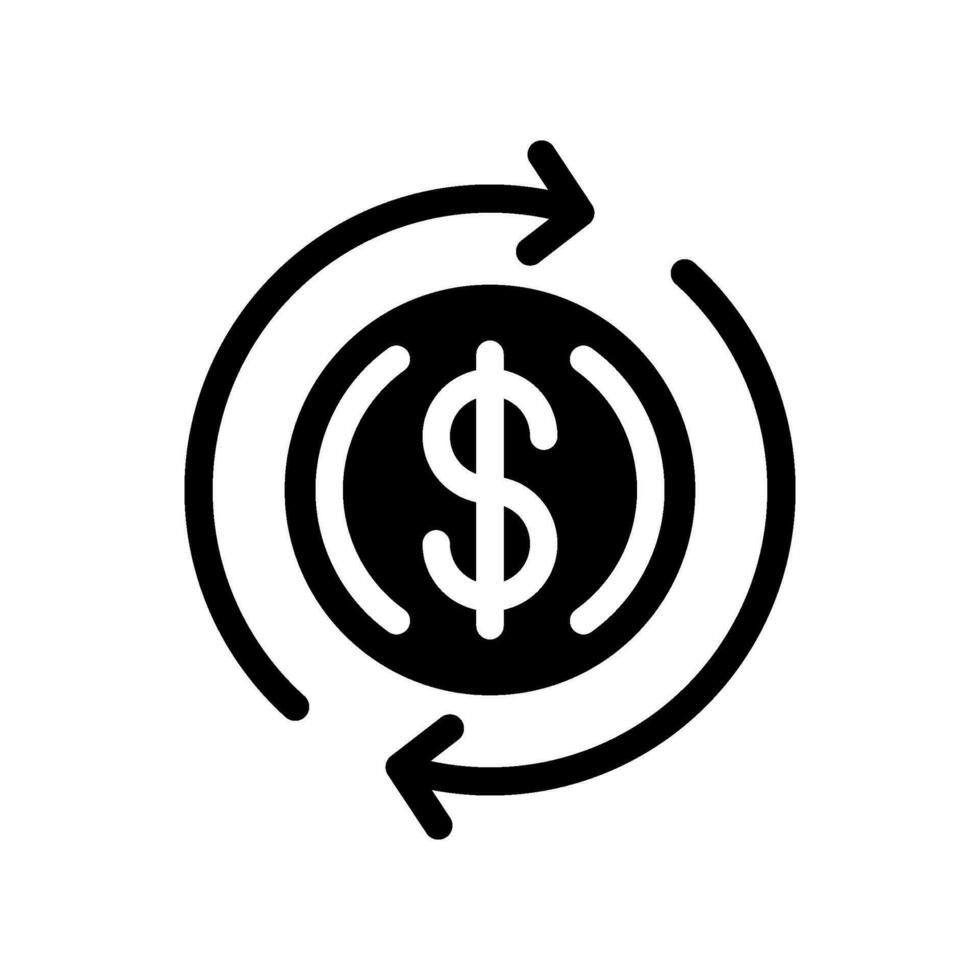 Reload Money Icon Vector Symbol Design Illustration
