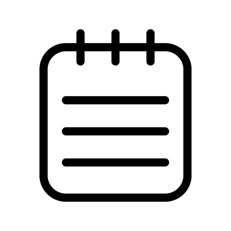 Notepad Icon Vector Symbol Design Illustration