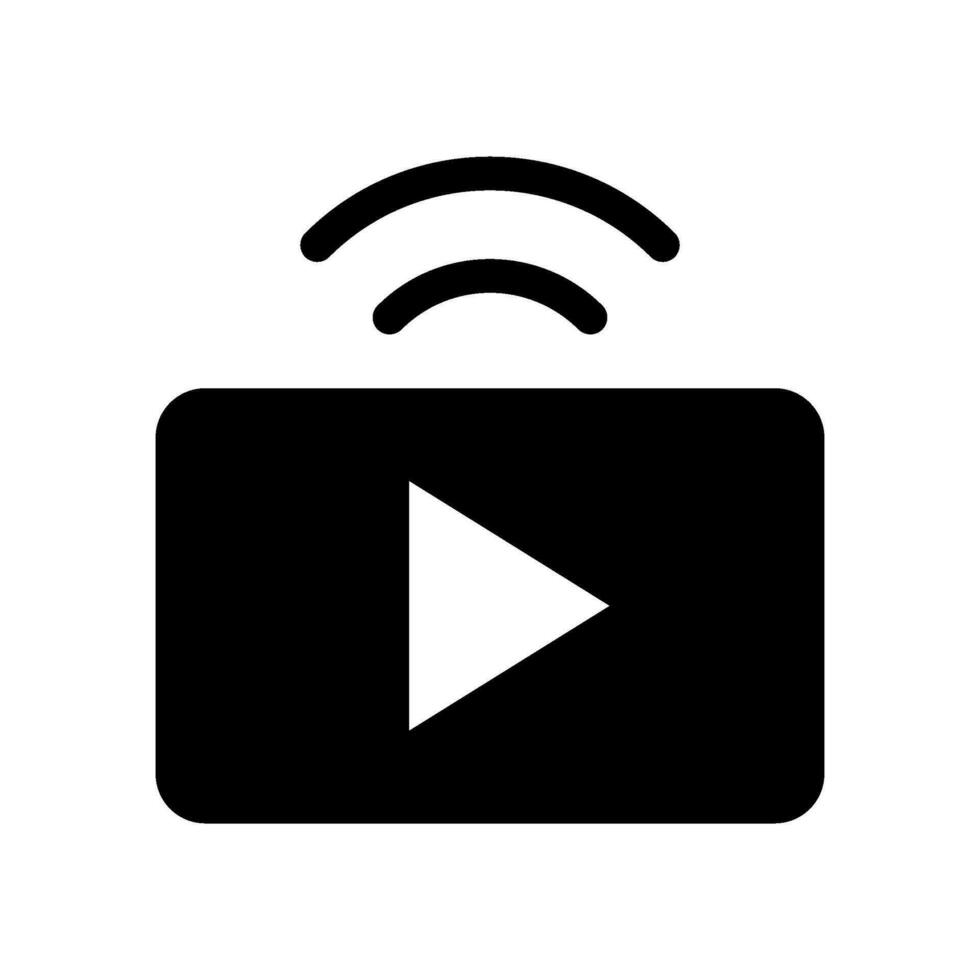 Streaming Icon Vector Symbol Design Illustration