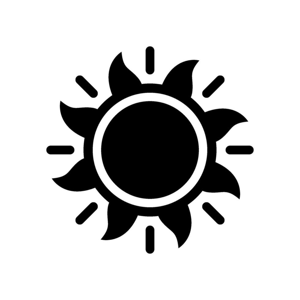 Sun Icon Vector Symbol Design Illustration