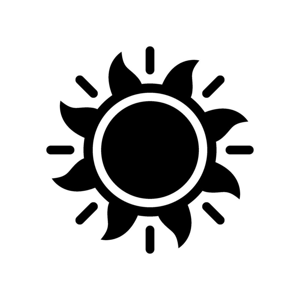 Sun Icon Vector Symbol Design Illustration