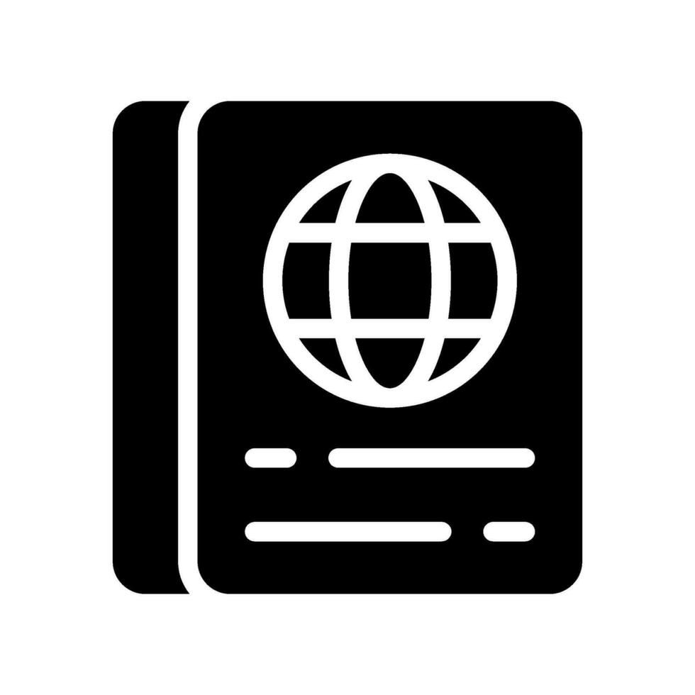 Passport Icon Vector Symbol Design Illustration