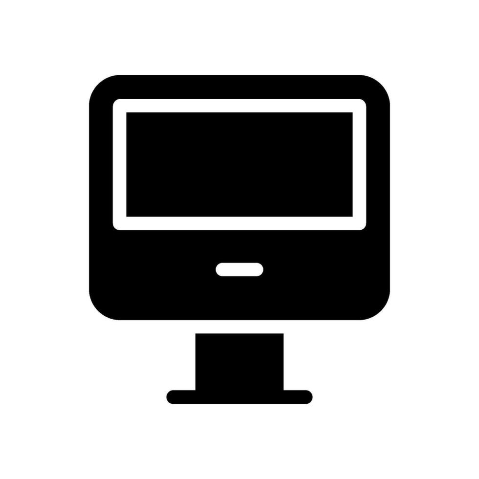 Lcd Icon Vector Symbol Design Illustration