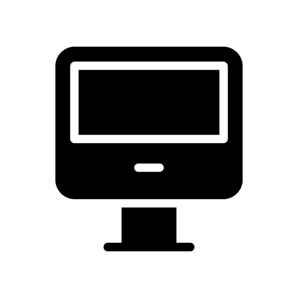 Lcd Icon Vector Symbol Design Illustration