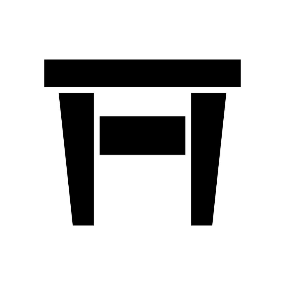 Table Icon Vector Symbol Design Illustration