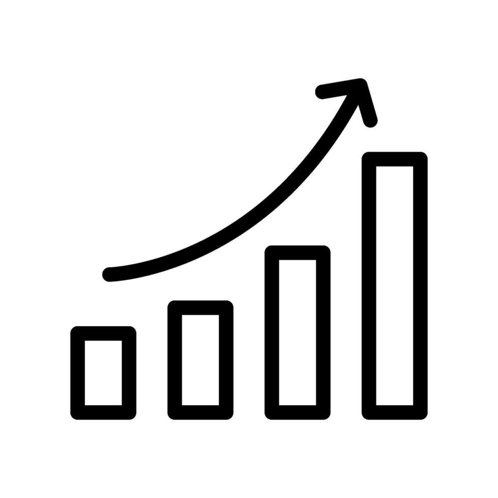 Chart Icon Vector Symbol Design Illustration