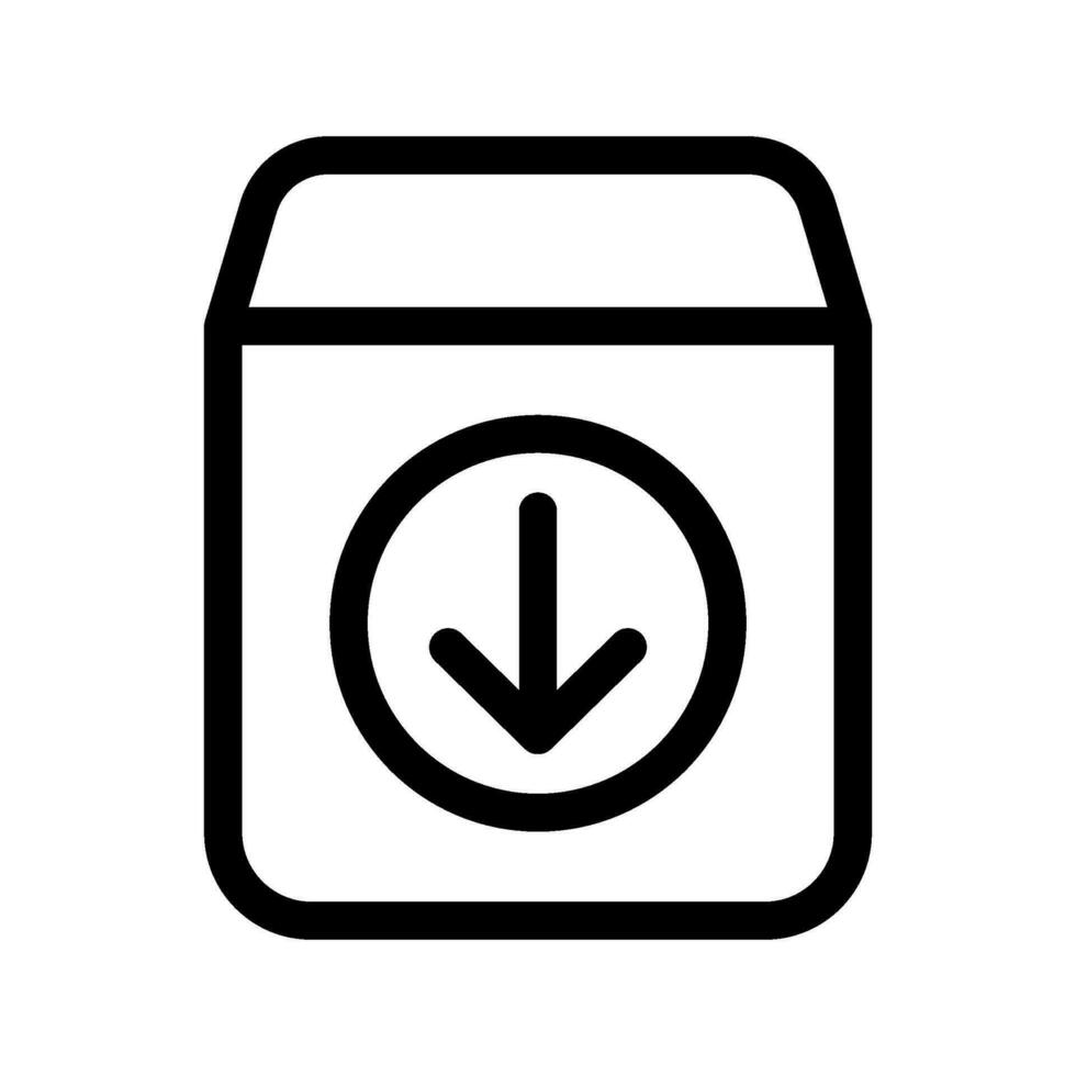 Inbox Archive Icon Vector Symbol Design Illustration
