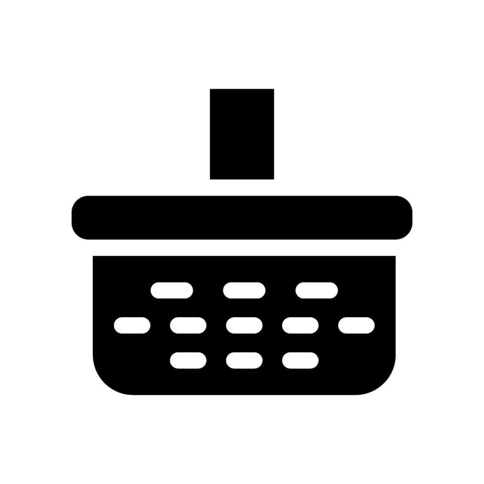 Basket Icon Vector Symbol Design Illustration