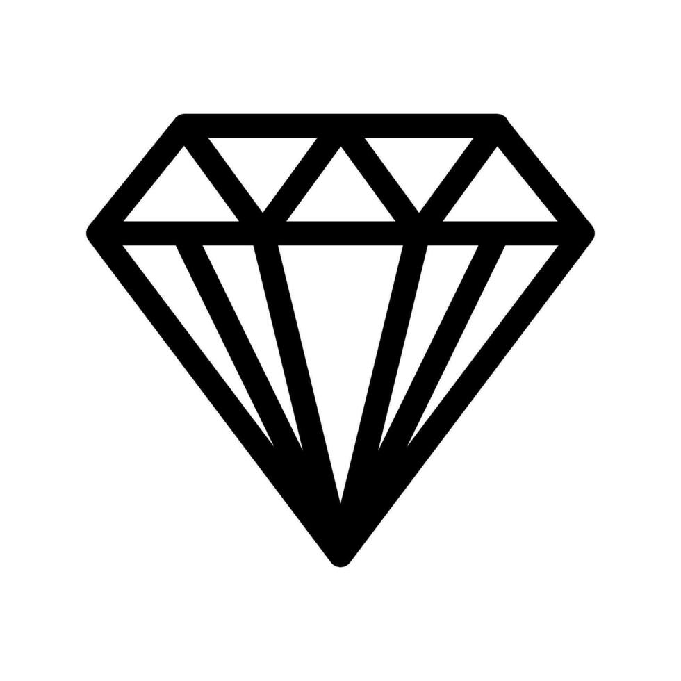 Gemstone Icon Vector Symbol Design Illustration