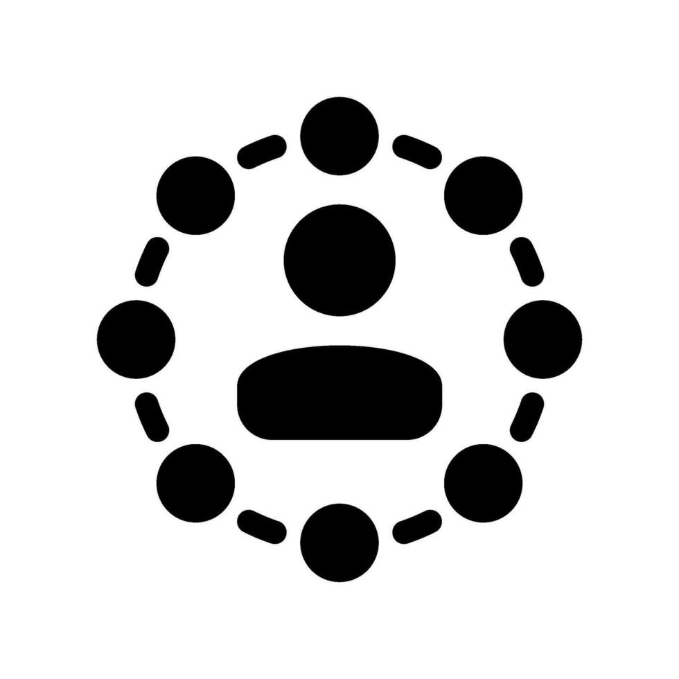 Network Management Icon Vector Symbol Design Illustration