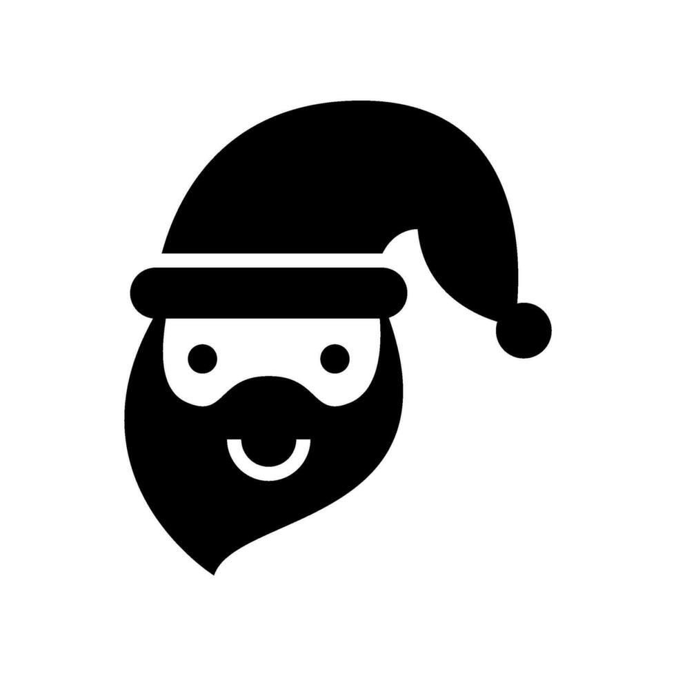 Papa Noel icono vector símbolo diseño ilustración