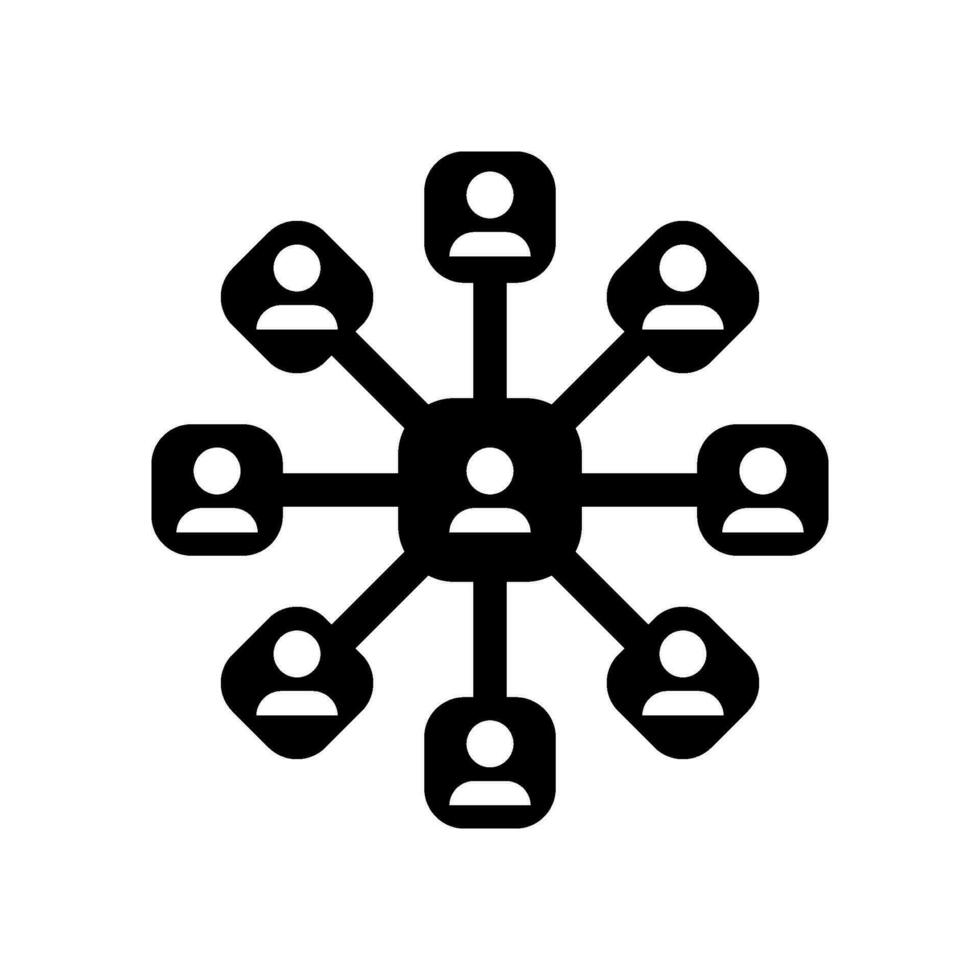 Network Management Icon Vector Symbol Design Illustration