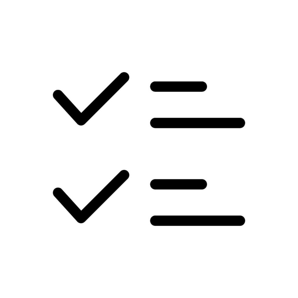 List Icon Vector Symbol Design Illustration