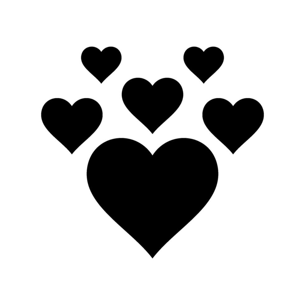 Heart Icon Vector Symbol Design Illustration