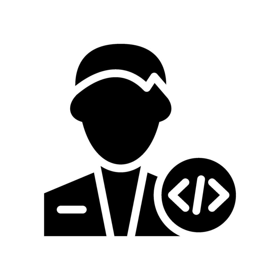 desarrollador icono vector símbolo diseño ilustración