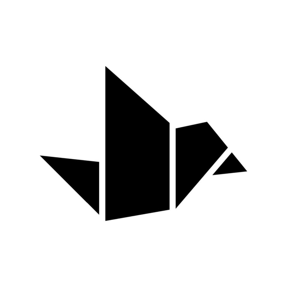 origami icono vector símbolo diseño ilustración
