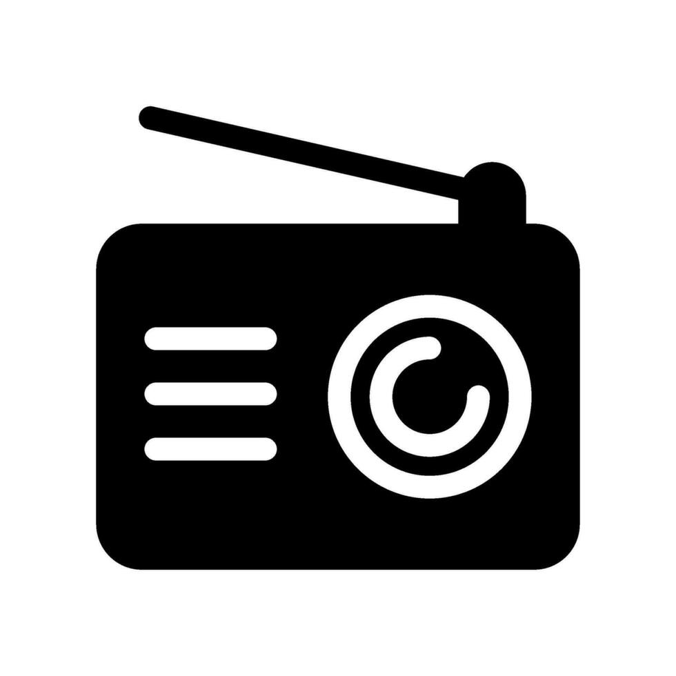 Radio Icon Vector Symbol Design Illustration