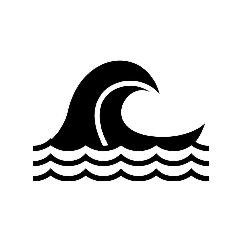 Wave Icon Vector Symbol Design Illustration