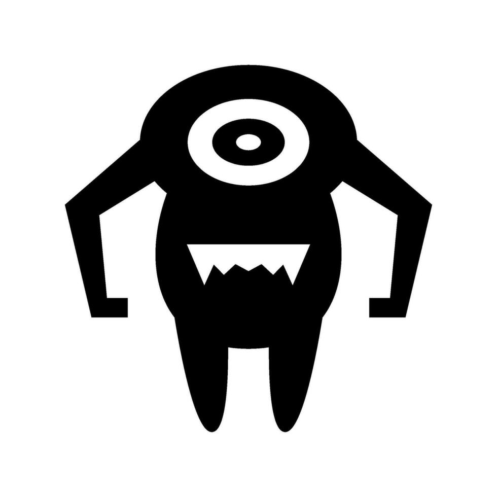 caracol correo monstruo icono vector símbolo diseño ilustración