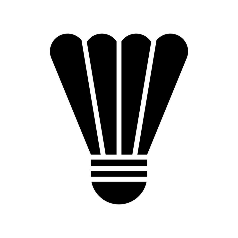 Shuttlecock Icon Vector Symbol Design Illustration