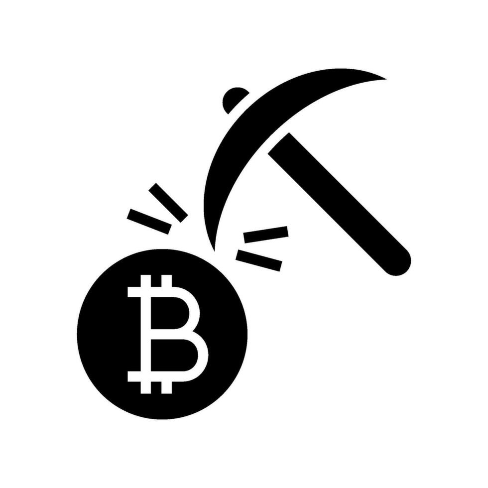 Mining Icon Vector Symbol Design Illustration