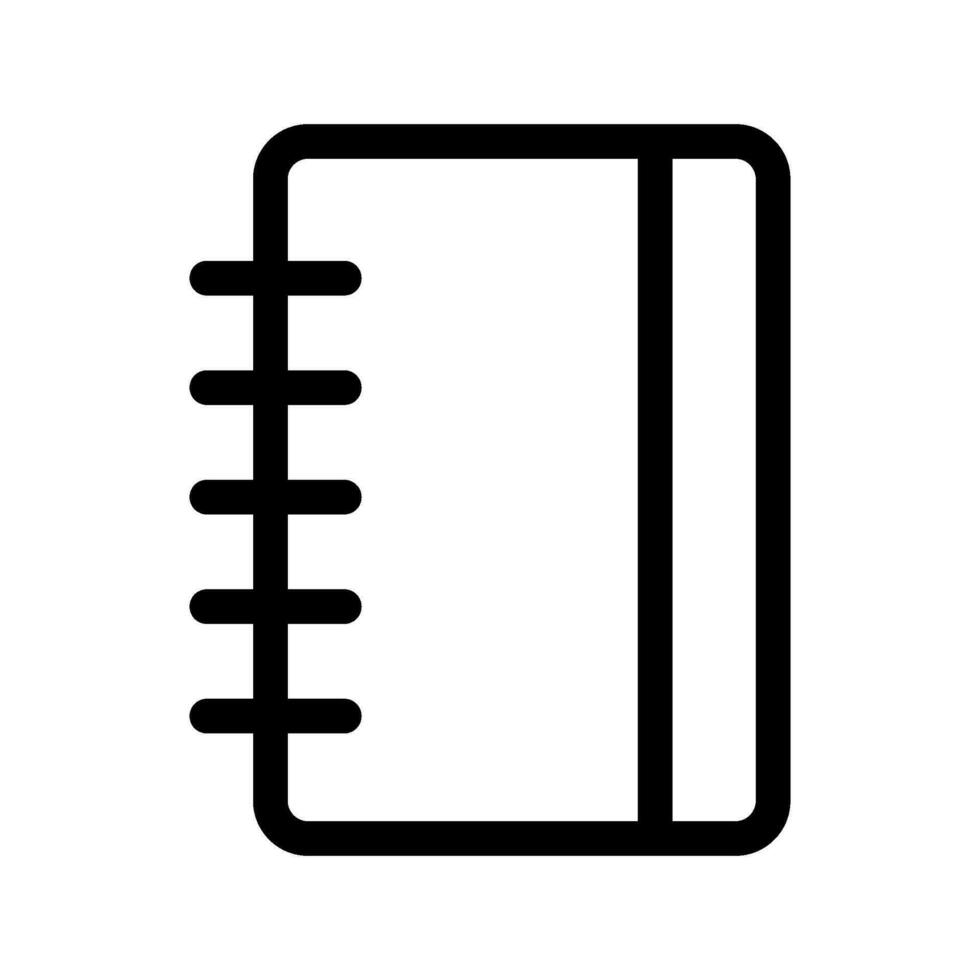 cuaderno icono vector símbolo diseño ilustración